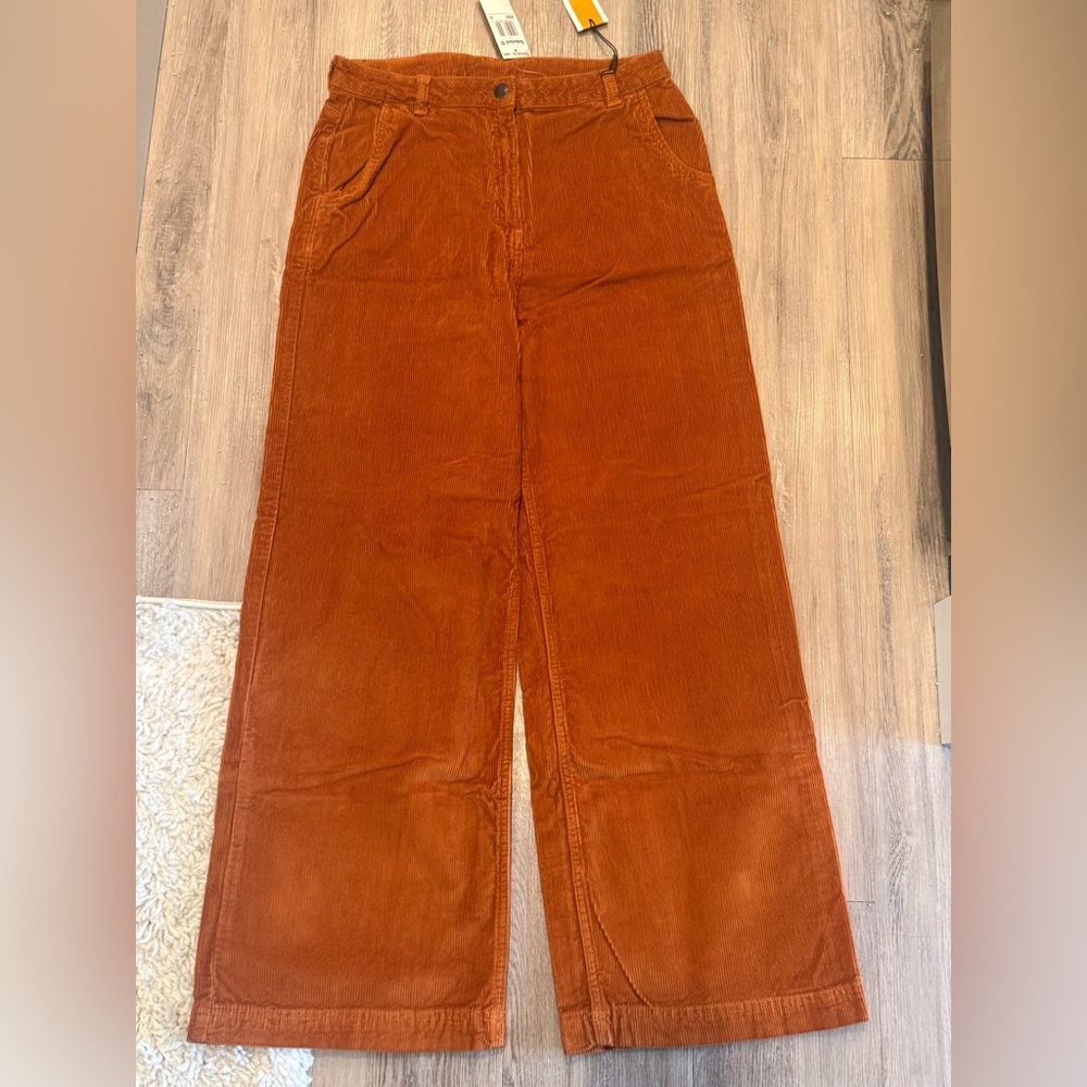 Timberland Rust Corduroy WIDE-Leg Pants (Sizes 29 & 31 Available)
